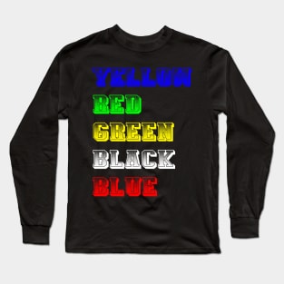 Crazy colours Long Sleeve T-Shirt